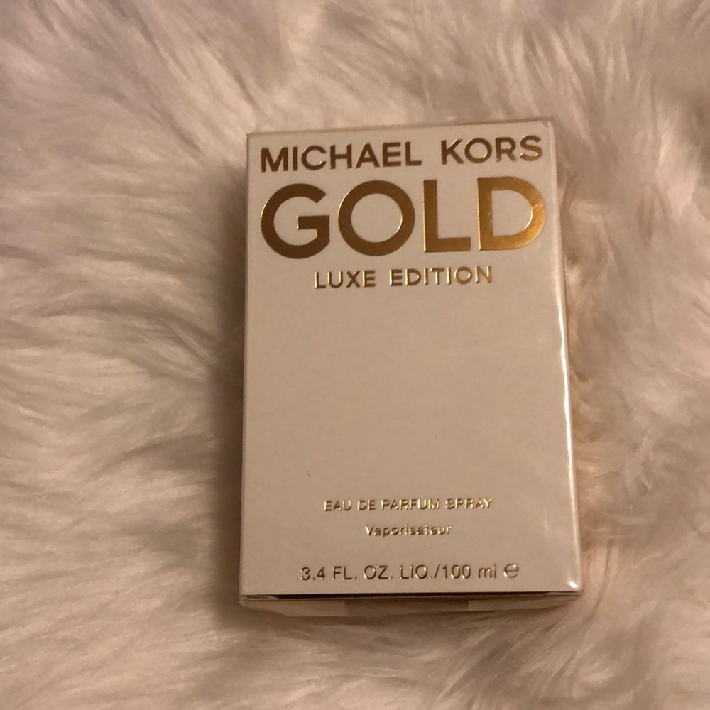 Michael Kors Gold Luxe Edition 3.4 oz bottle.
